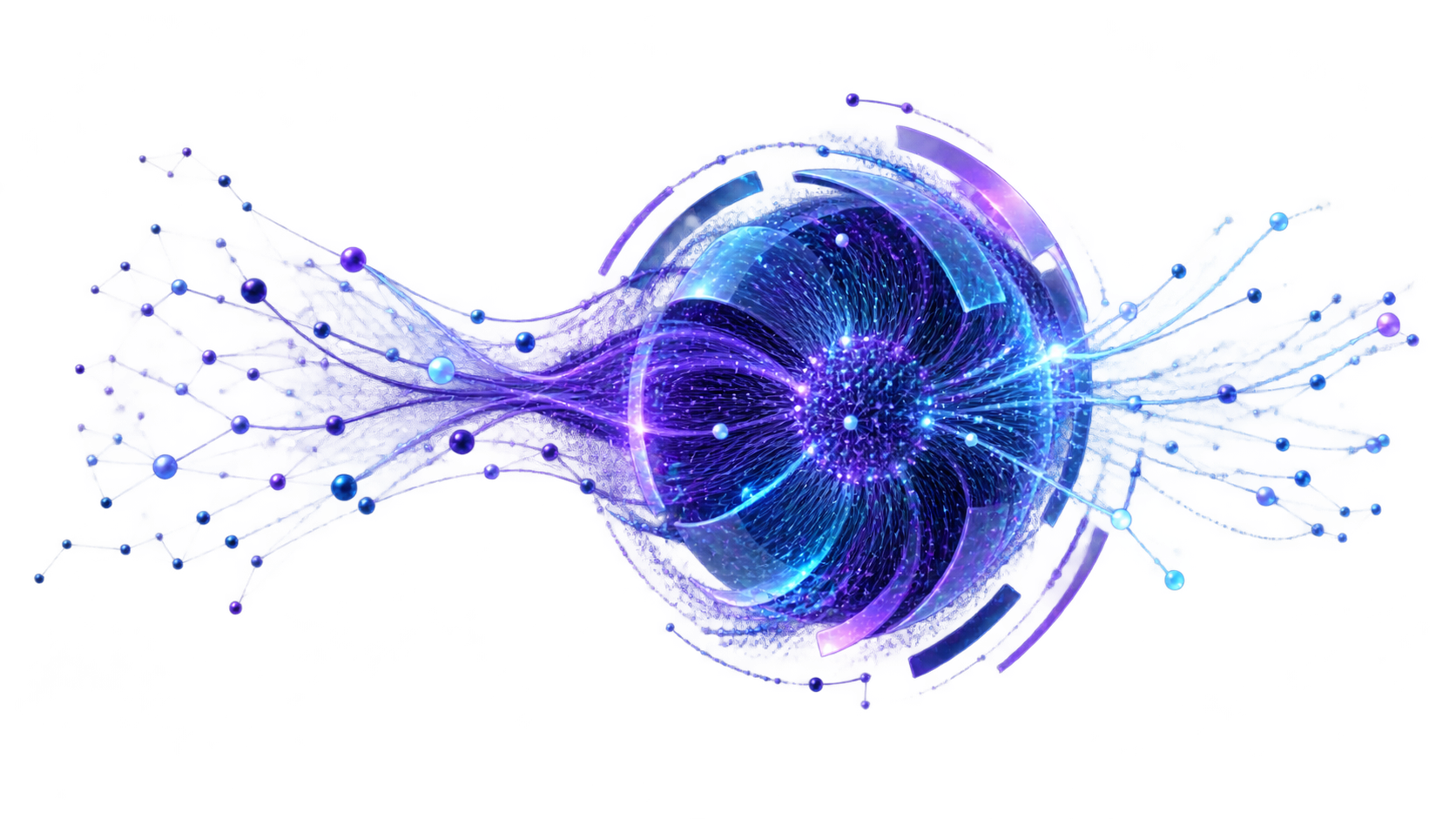 Representacao abstrata da Iris, inteligencia operacional da SuiteHub